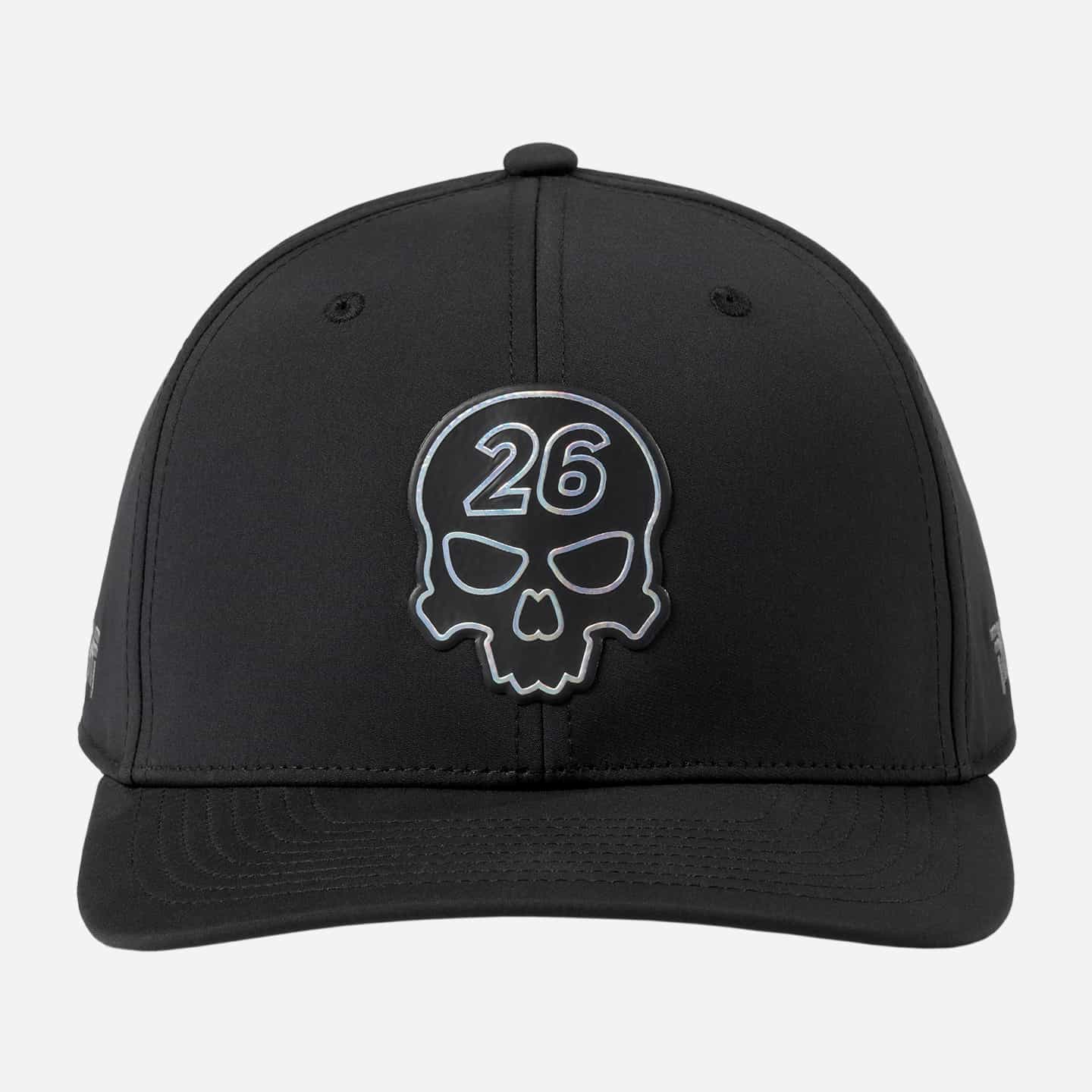 Darkness Skull 6-Panel Curved Bill Snapback Cap