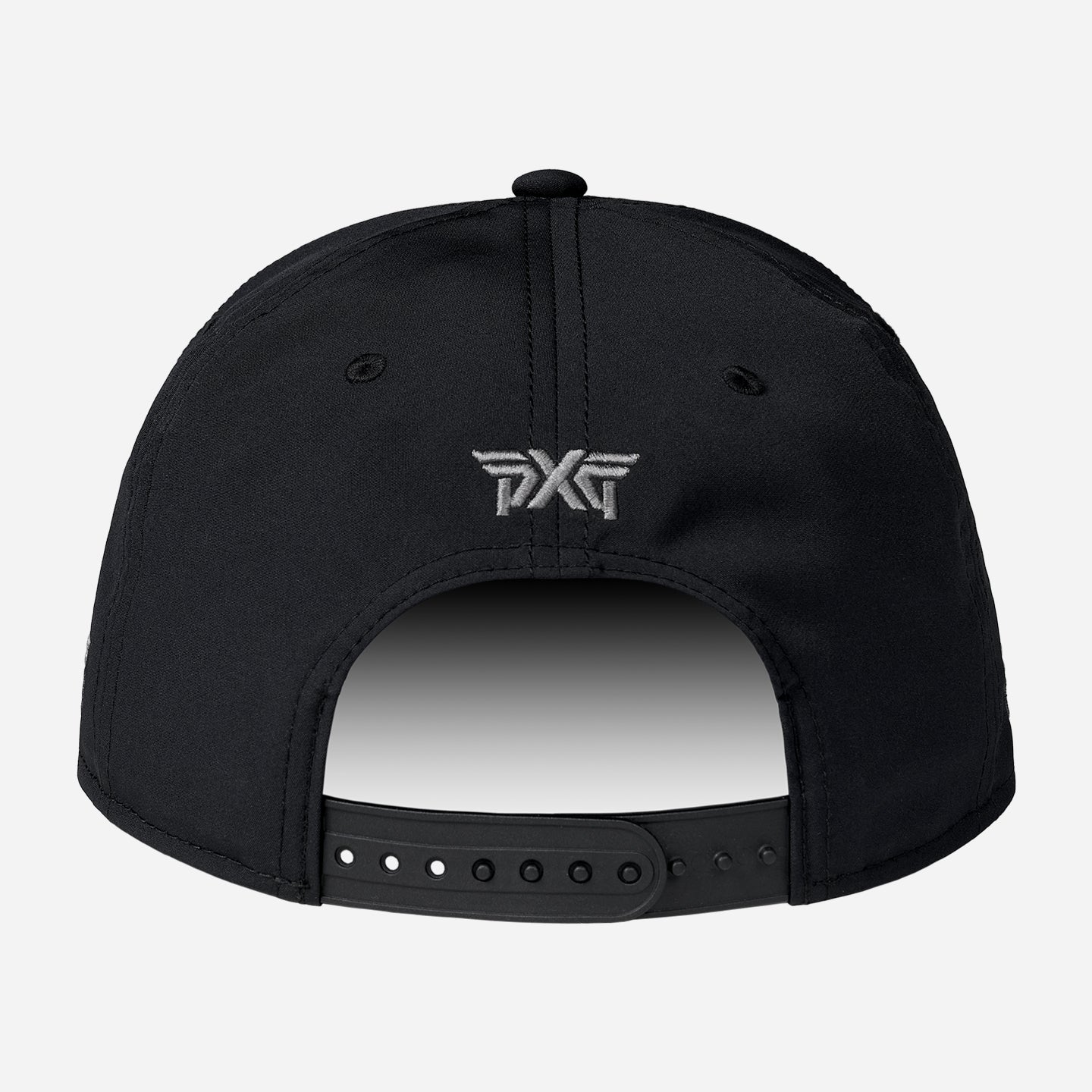 ダークネス6パネルフラットビルスナップバックキャップ(ブラック/ワンサイズ)