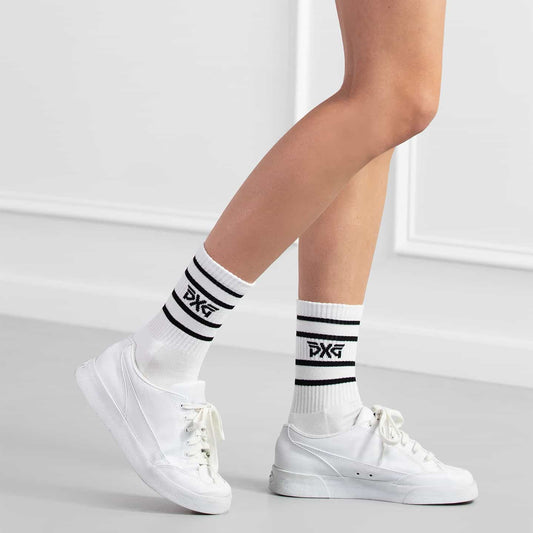 Women's Stripe Crew Socks - PXG Japan
