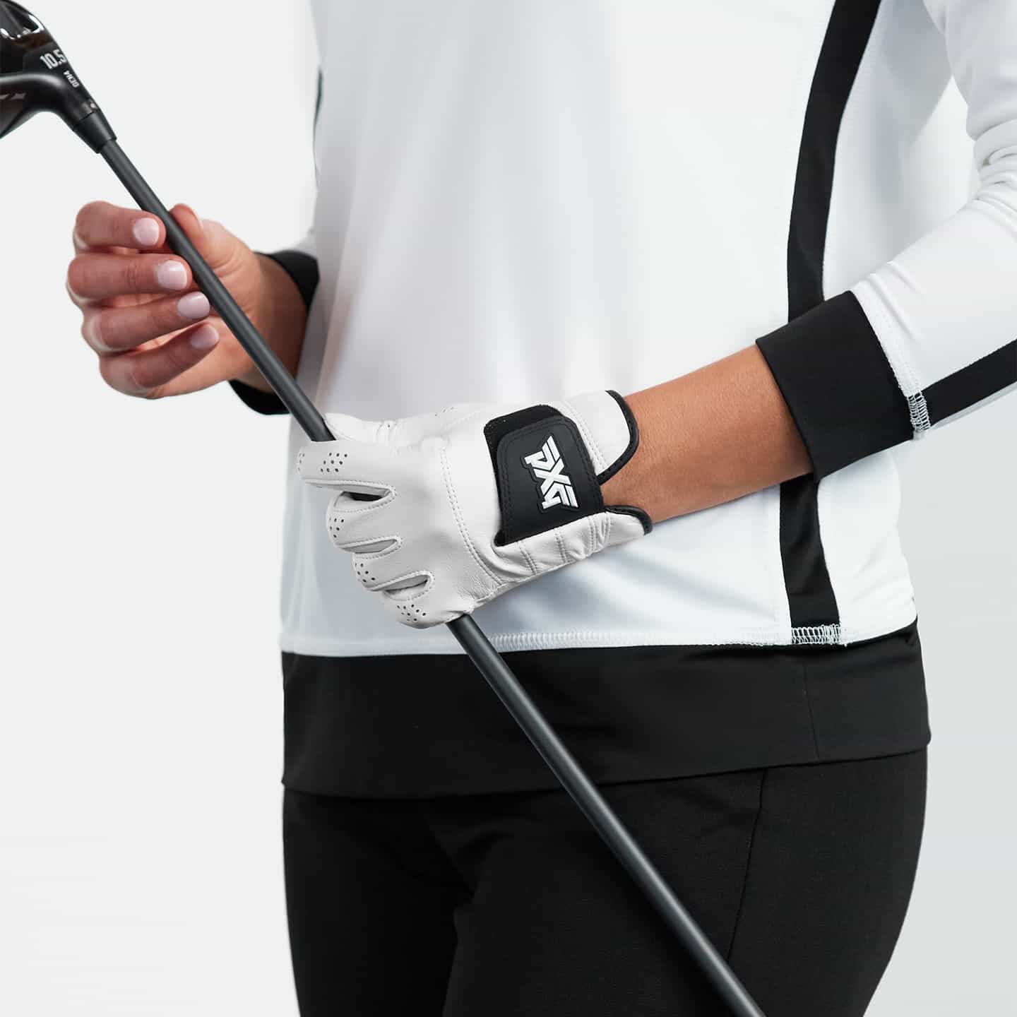 【新品】右手5枚 PXG レディースグローブ　黒白　ピーエックスジー　Mサイズ Women's Players Glove | Golf Gloves | PXG Japan