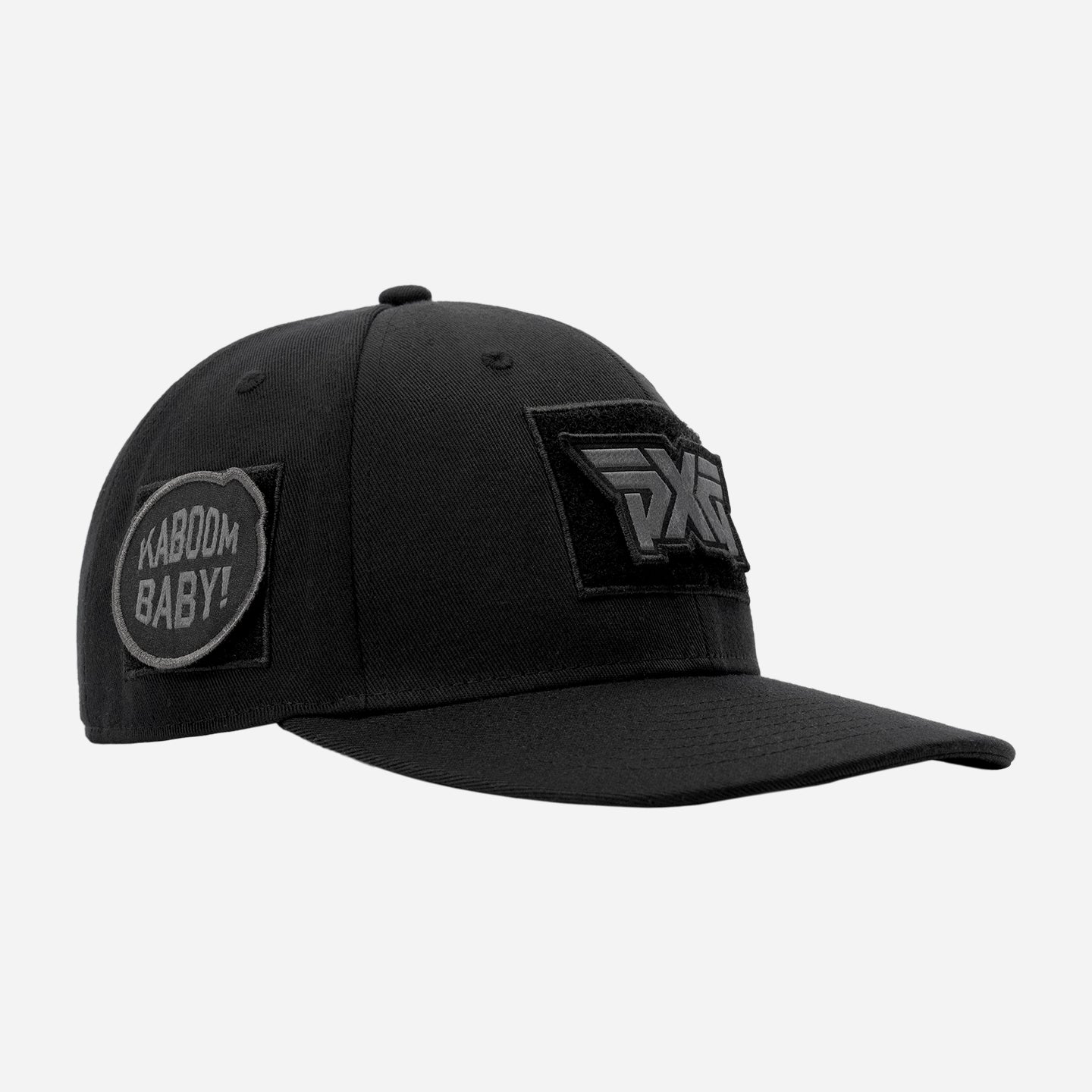 ベルクロパッチ6パネルカーブドビルキャップ - ブラック – PXG Japan