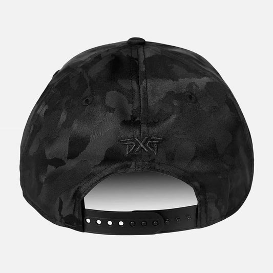 Jacquard Woven Fairway Camo 9FORTY Snapback Cap - Black - PXG Japan