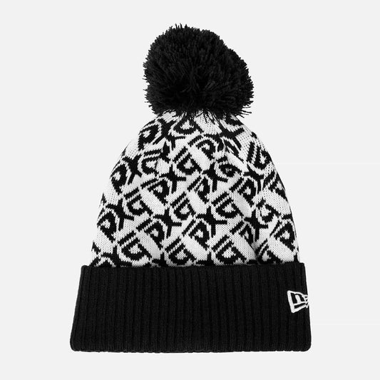 Infinite Logo Jacquard Knit Beanie - Black - PXG Japan