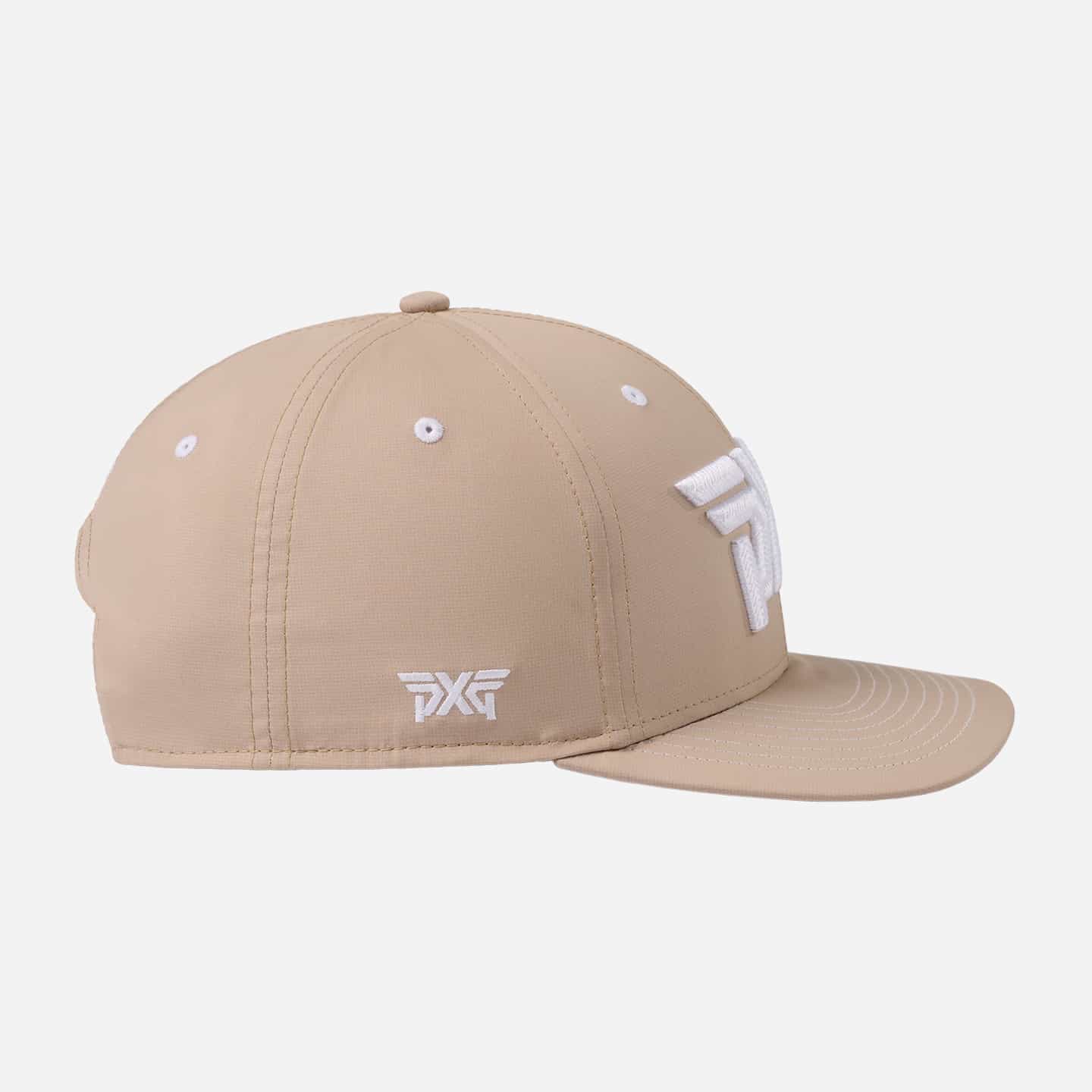 6 PANEL STRUCTURED LOW CROWN SNAPBACK - (ウォームサンド)