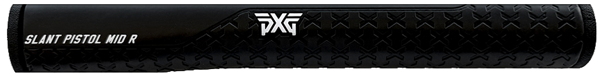 Black pistol grip with 'PXG' branding on a black background