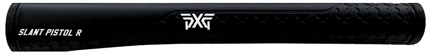 PXG slant pistol R golf club grip on a black background