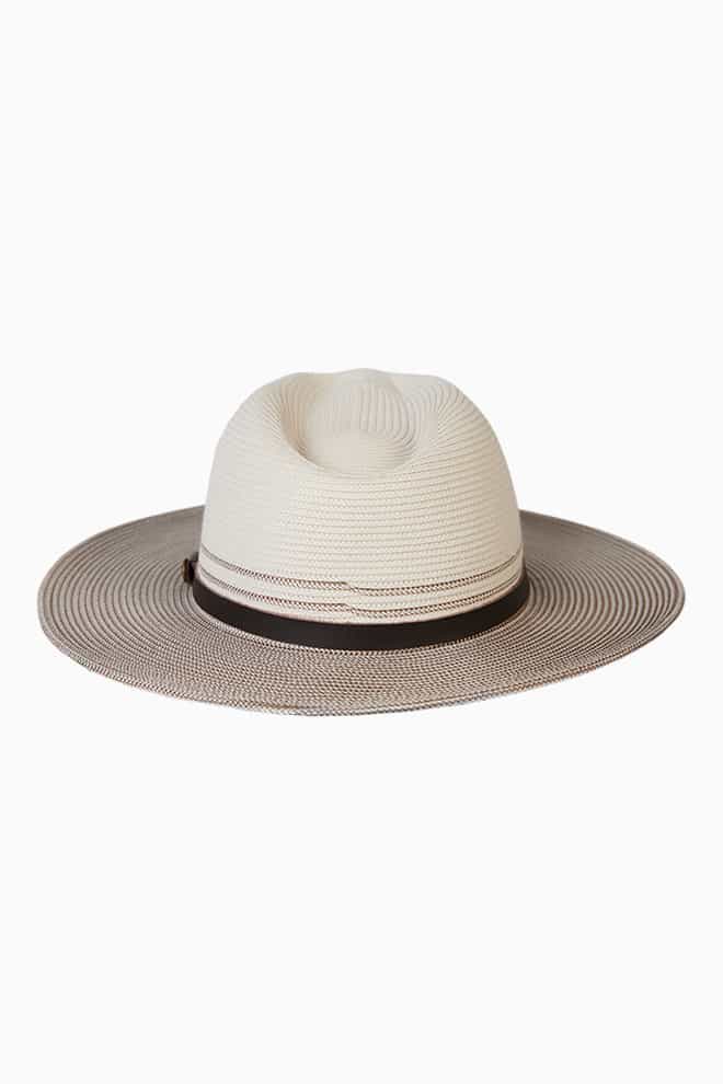 Straw Two-Tone Hat