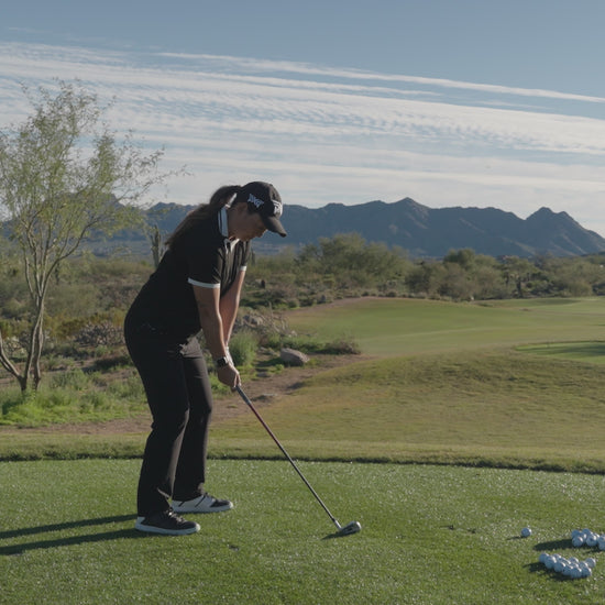 LPGA Pro Tour Mina Harigae and her pro video.